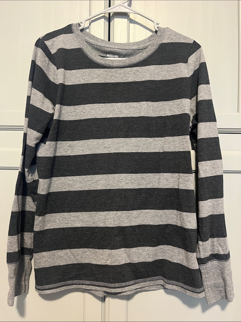 Mossimo Supply Co. Striped Long Sleeve Shirt - Black & Gray